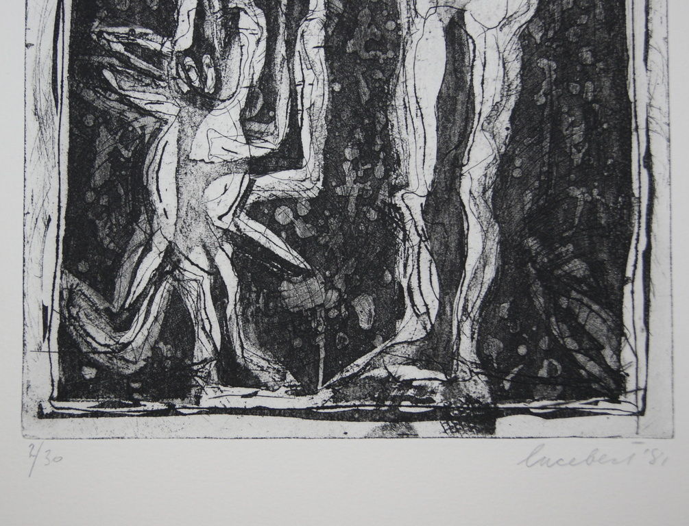 lucebert, ets (kleine oplage: totaal 40 !) kopen? Bied vanaf 145!