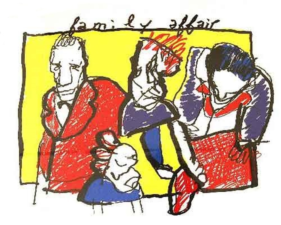 HERMAN BROOD, handgesigneerde zeefdruk 'Family Affair'  kopen? Bied vanaf 175!