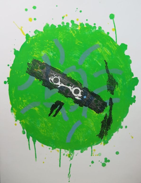 Jef Diederen: Litho en houtsnede, De maan verkocht voor € 40!