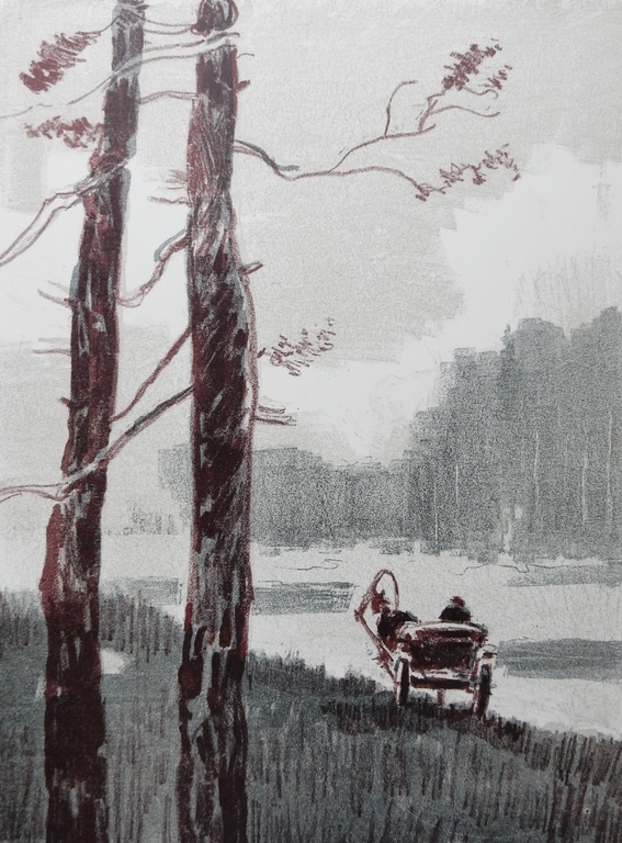 Gesigneerde Russische litho - Impressionisme kopen? Bied vanaf 1!