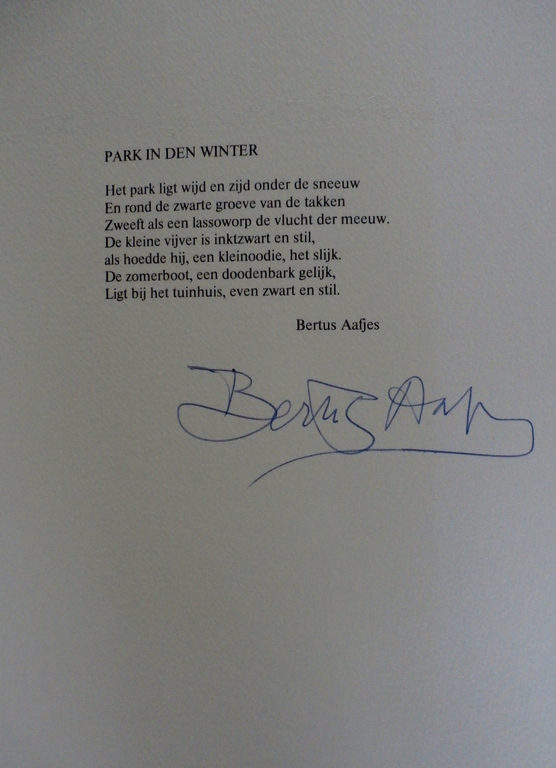 Willem Snitker - kartondruk - 1983 + gesigneerd gedicht van Bertus Aafjes kopen? Bied vanaf 35!