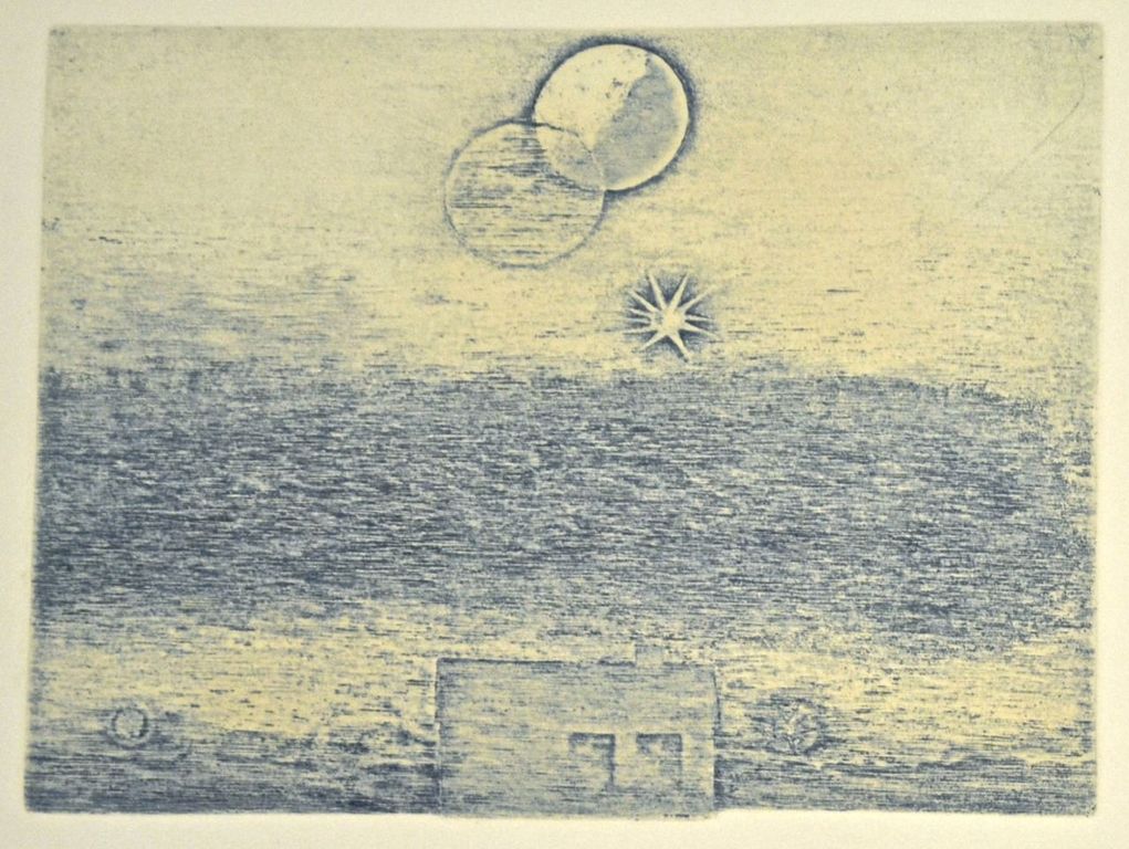 Eduard Flor: Ets. Sterrenhemel verkocht voor € 40!