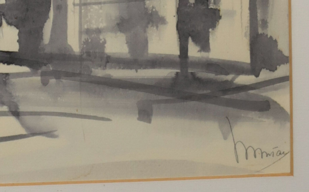 Wim Tax: Aquarel, Z.T. II - Ingelijst kopen? Bied vanaf 1!