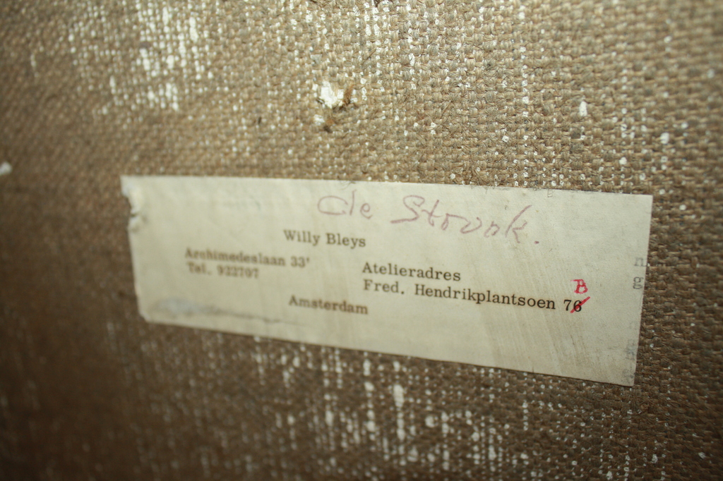 WILLY BLEIJS - TITEL STRONK - OLIEVERF GROOTFORMAAT kopen? Bied vanaf 1!
