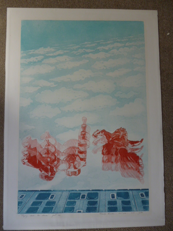 Leentje Linders - kleurenets - Flying above the clouds part one verkocht voor € 65!