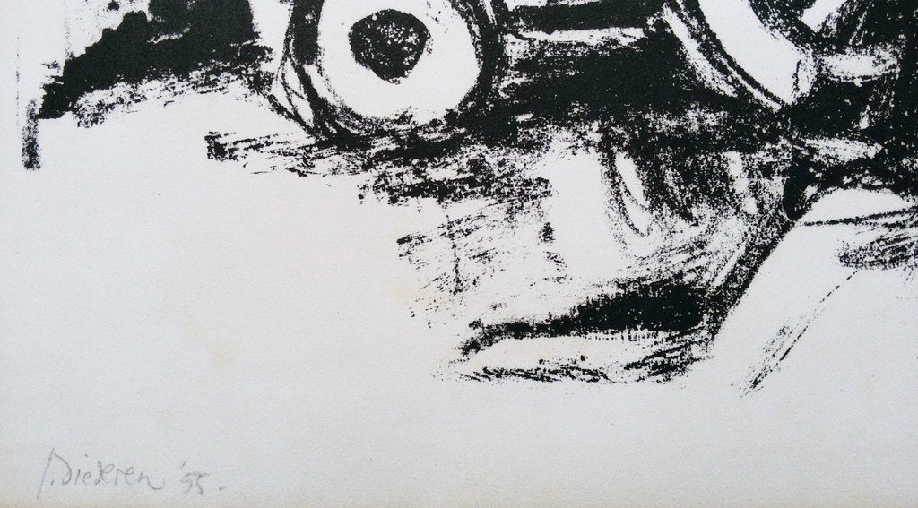 Jef Diederen - Landarbeiders (1955), litho kopen? Bied vanaf 95!