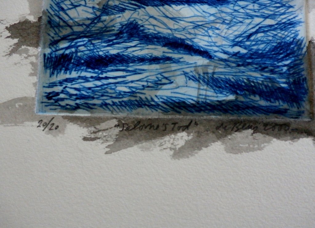 Jan de Beus - handingekleurde ets (waterverf) - 2000  kopen? Bied vanaf 55!