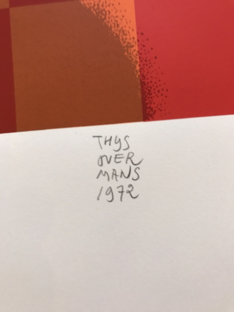 Thijs Overmans Originele Zeefdruk/ LITHO  1972 kopen? Bied vanaf 1!