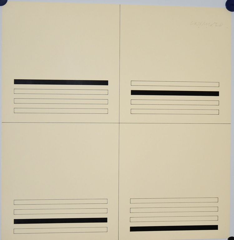 Carel Visser: Zeefdruk. Compositie met lijnen kopen? Bied vanaf 100!