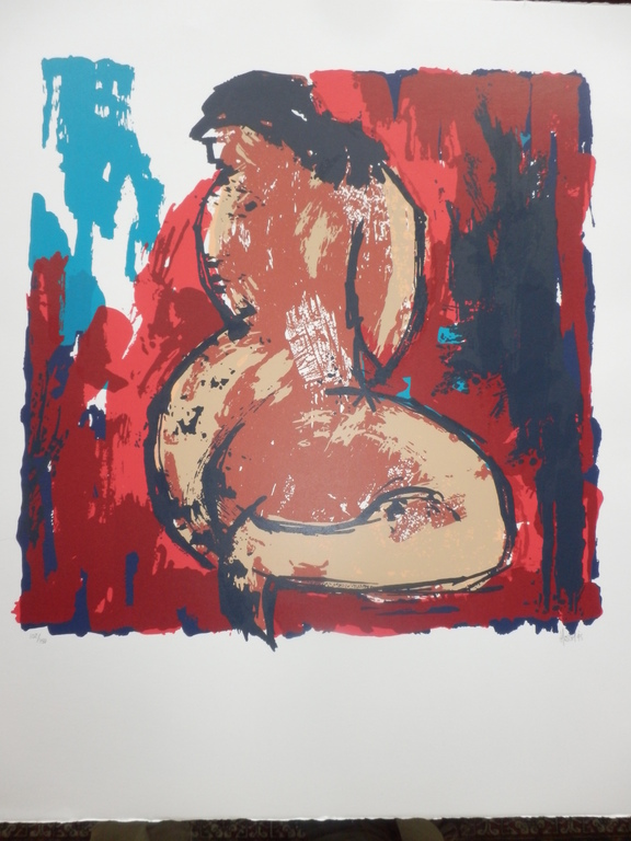 AD van HASSEL  RED LADY Zeefdruk uit 1995 kopen? Bied vanaf 1!