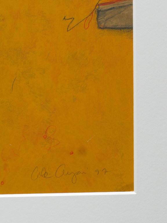 COLE MORGAN | groot abstract werk uit 1997 (PERFECTE staat en GEFRAMED) kopen? Bied vanaf 400!