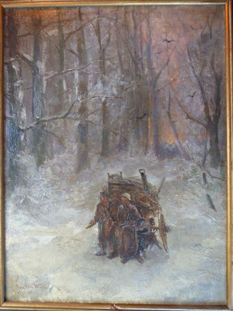 Jan ten Kate ( 20e eeuw )  -  Op weg in de winter. kopen? Bied vanaf 1!