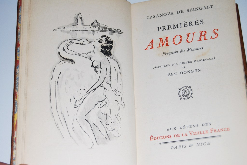 van Dongen, Casanova Premiers Amours, 1950, 16 kopergravures verkocht voor € 461!