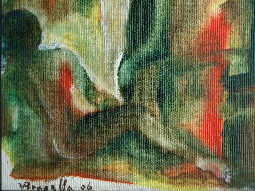 Onbekend : Olieverf op board , Divinité – gesigneerd & ingelijst – 2006 kopen? Bied vanaf 1!