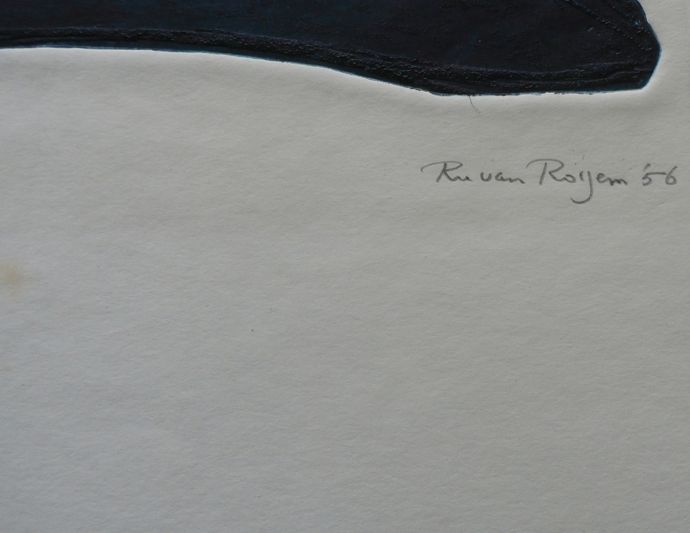  Ru van Rossem - relief ets/gravure: Panther - 1956 kopen? Bied vanaf 75!