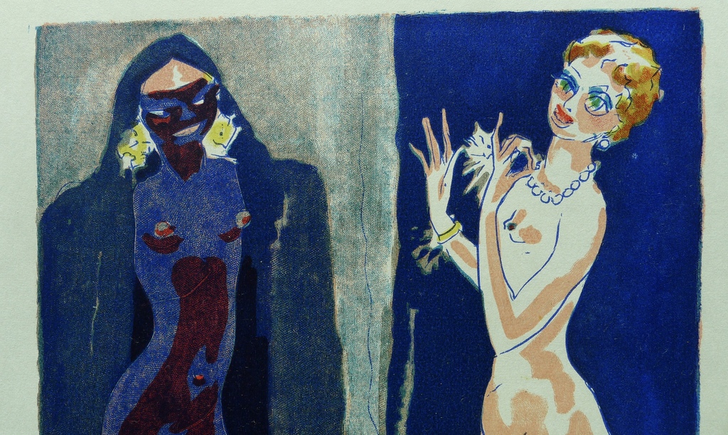 Kees van Dongen, houtgravure : 'La Comparaison',1955,1001 nacht kopen? Bied vanaf 50!