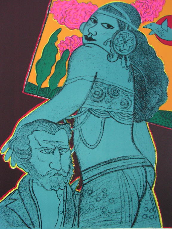 Corneille - zeefdruk - Aïda, hommage á Guiseppe Verdi - 1986 E/A exemplaar kopen? Bied vanaf 175!