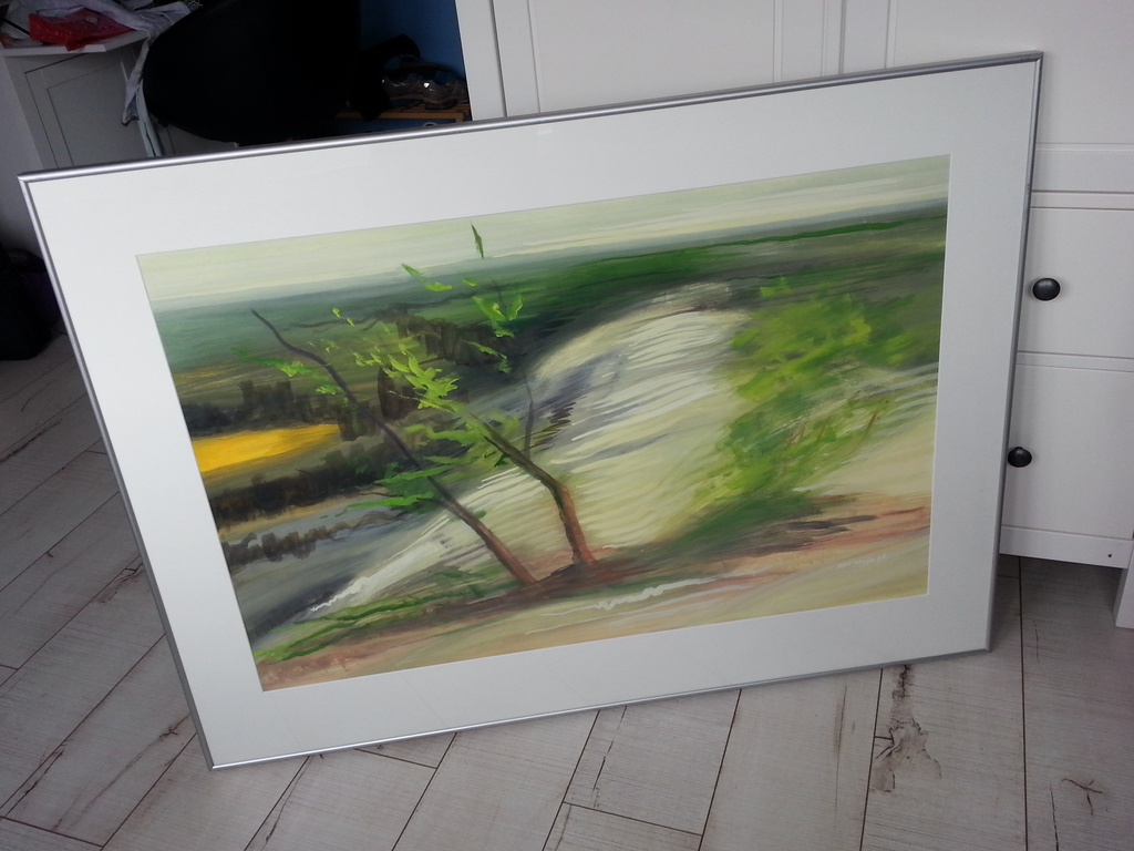 Prachtig werk van Bert Bruijn: Gouache (groot), gesigneerd '96. kopen? Bied vanaf 95!