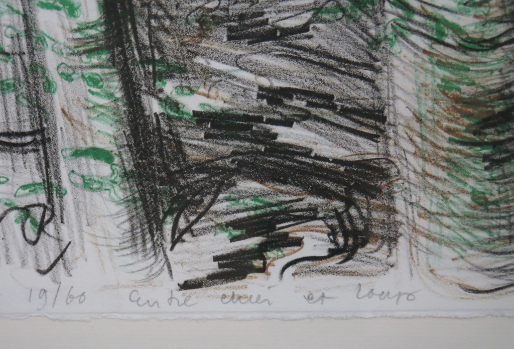 Jacobien de Rooij: Litho, Entre chien et loup - Ingelijst kopen? Bied vanaf 50!