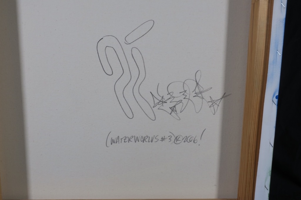 KOOR: Spray paint op doek, Waterworlds III (groot) kopen? Bied vanaf 400!