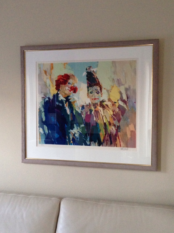 Clowns, paul rouwette, zeefdruk 54/200 verkocht voor € 60!