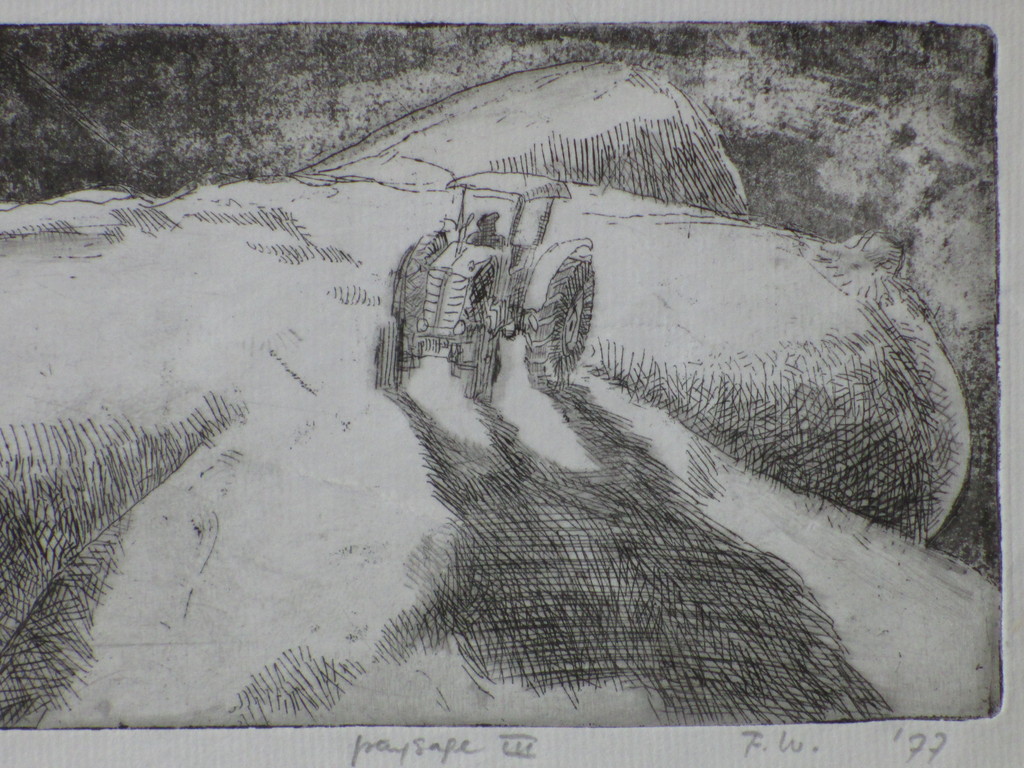 Monogram F.W.(L.?) - Paysage III - Ets kopen? Bied vanaf 1!
