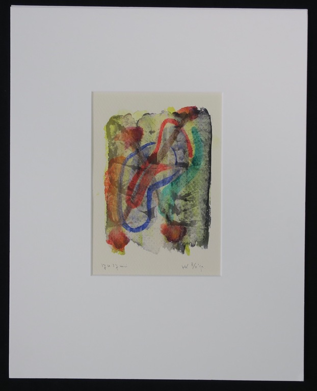 Hans Kuijs: Aquarel, Z.T. abstract kopen? Bied vanaf 1!
