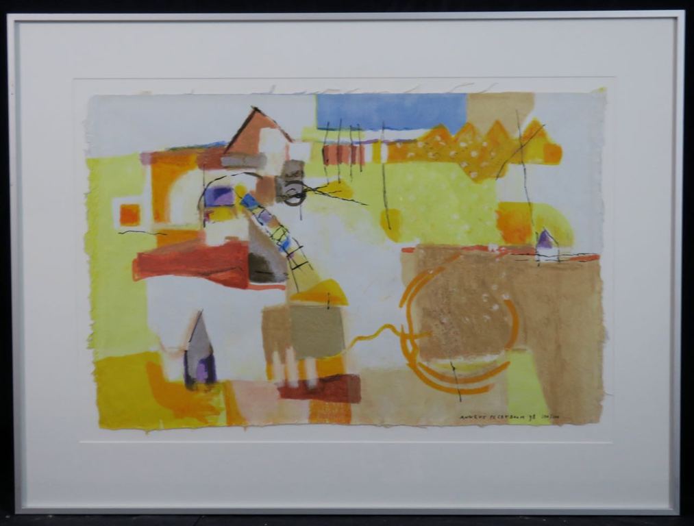 Anneke Peereboom: Zeefdruk, Luce del Giorno III - Ingelijst verkocht voor € 35!