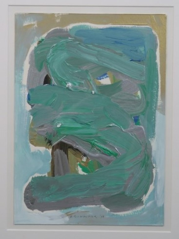 Elizabeth Inger: acryl op papier, Z.T. - Ingelijst kopen? Bied vanaf 20!