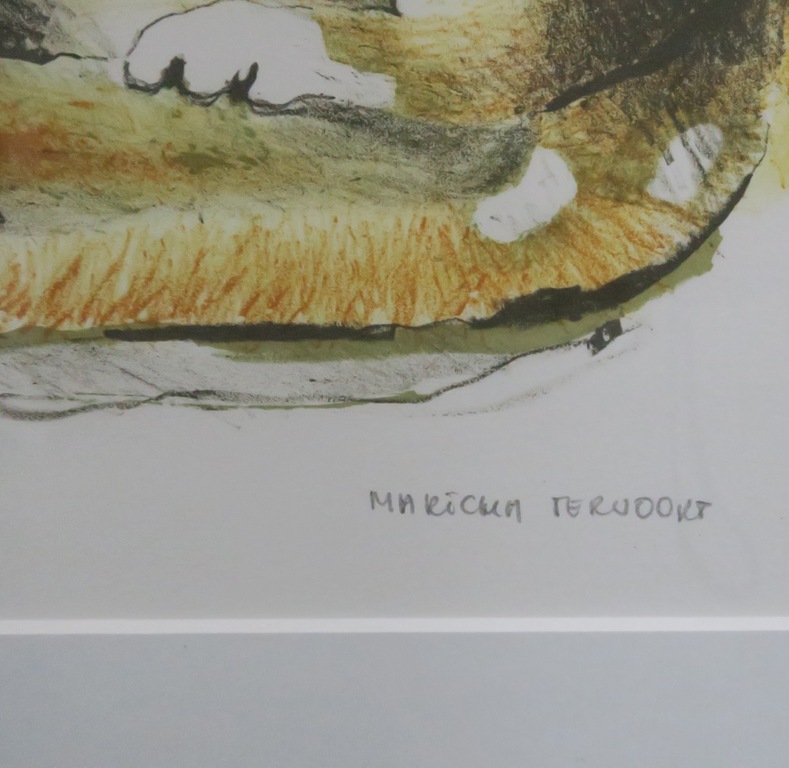 Maricha Tervoort: Litho, Zonder titel - Ingelijst kopen? Bied vanaf 1!