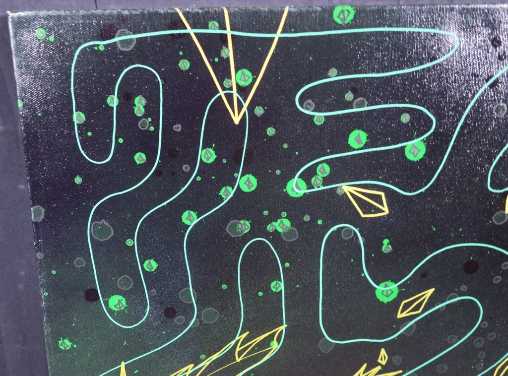 KOOR: Spray paint op doek, Lime light kopen? Bied vanaf 200!
