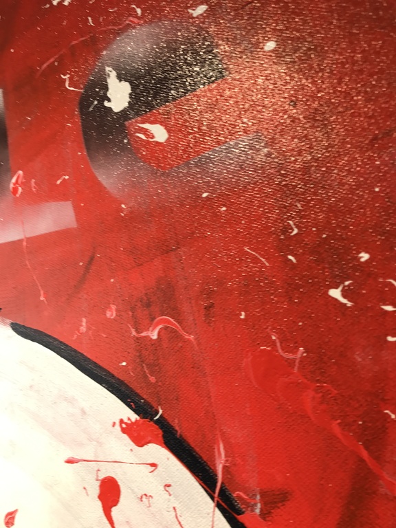 ERIC JAN KREMER AJAX 3 D Doek-Gesigneerd  en gevernist ! kopen? Bied vanaf 1!