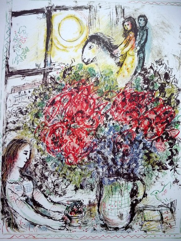 MARC CHAGALL, La Chevauchee, 1974 kopen? Bied vanaf 1!