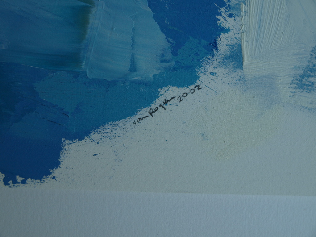 van Royen : Map met 2 werken , gemengde techniek – gesigneerd - 2002  kopen? Bied vanaf 1!