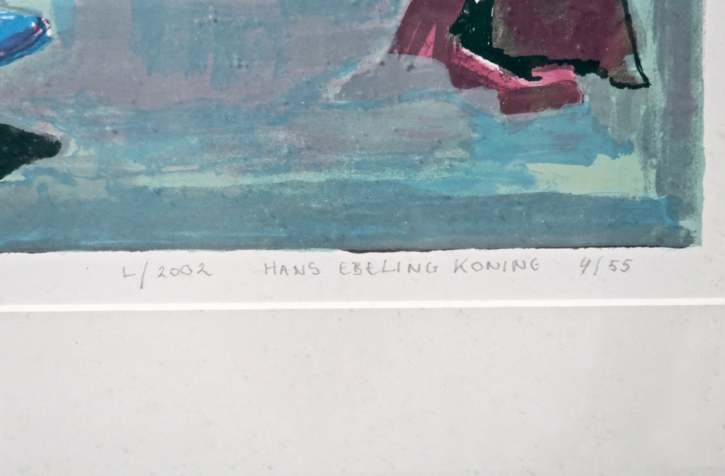 Hans Ebeling Koning: Zeefdruk, Bos L. -Ingelijst (Groot) kopen? Bied vanaf 20!