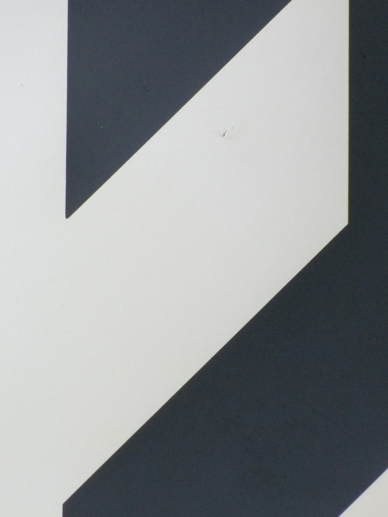 Georg Ruyter, Compositie in zwart/blauw, Zeefdruk kopen? Bied vanaf 30!