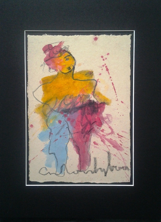 Anton Heyboer - Danseren op geschept papier 40x30 cm. kopen? Bied vanaf 1!