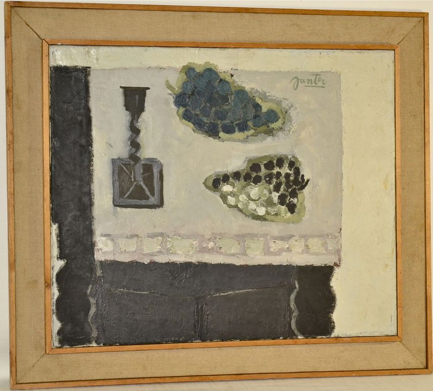Jean Zanter: Olieverfschilderij. Stilleven op tafel kopen? Bied vanaf 100!