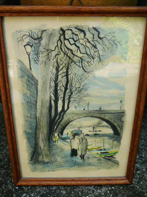 Emilio Grau Sala: 'Wandelaars langs de Seine' -circa 1935-  kopen? Bied vanaf 79!