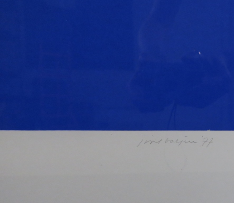 Joost Baljeu: Zeefdruk, Zonder titel - Ingelijst kopen? Bied vanaf 70!