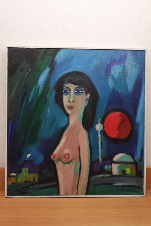 Theo van der Horst (1921-2003) - olieverf op doek - naakt verkocht voor € 195!