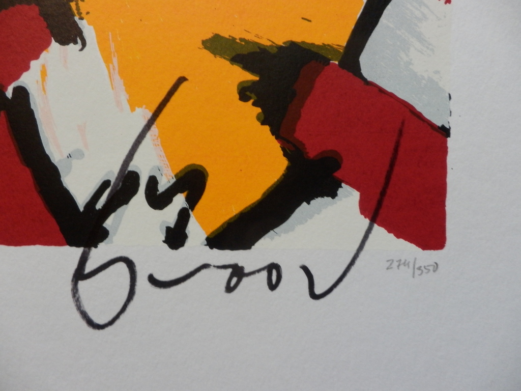 HERMAN BROOD, Gelimiteerde en HANDGESIGNEERDE Zeefdruk  MOEDER EN KIND kopen? Bied vanaf 160!