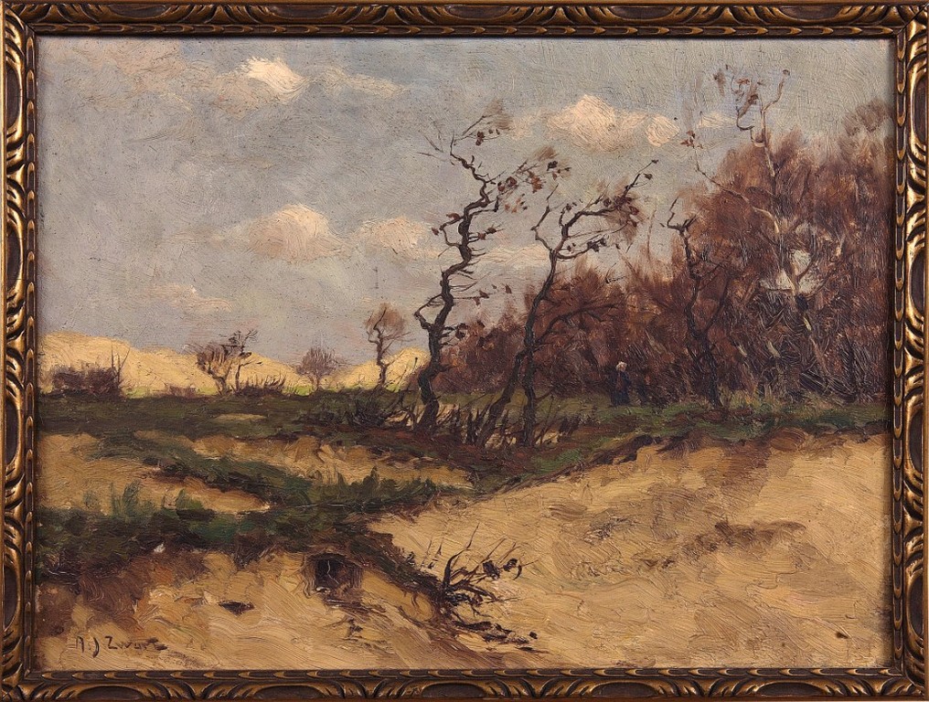 A.J. Zwart (1903-1981); In de Duinen kopen? Bied vanaf 400!