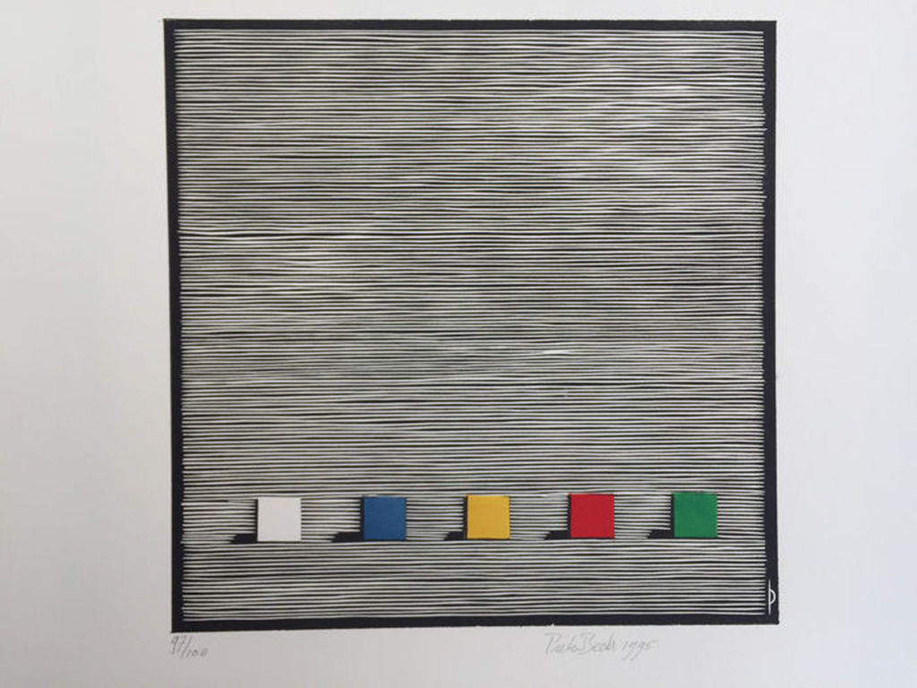 PIETER BECKS  Kleurenhoutsnede   COLOURS  Handgesigneerd verkocht voor € 55!
