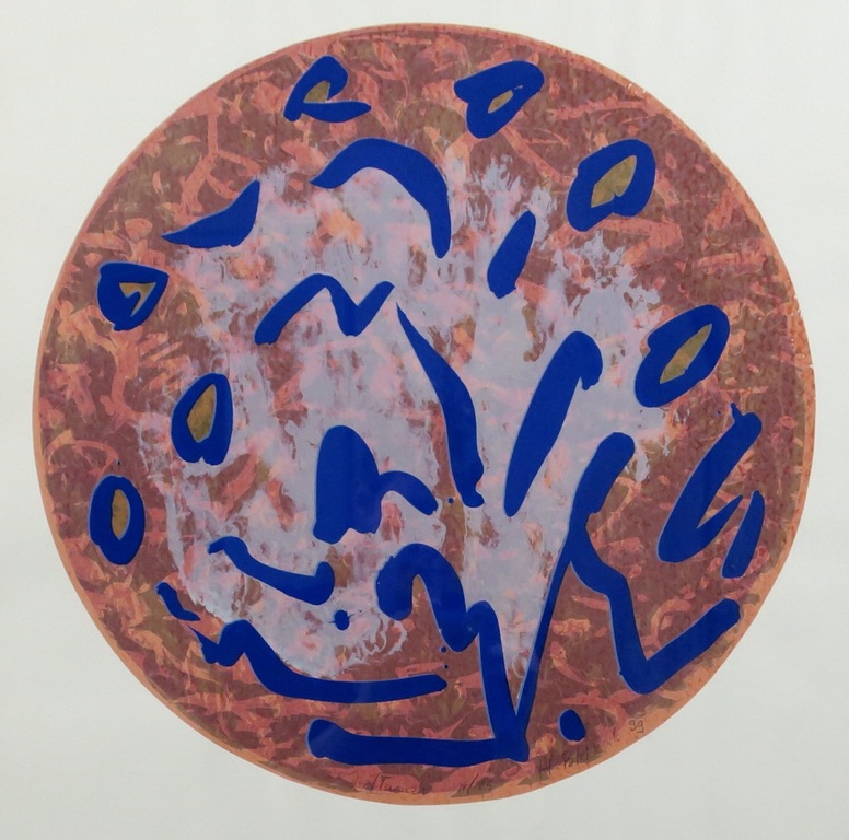 Hans Blekkink: Zeefdruk, Virus - Ingelijst kopen? Bied vanaf 1!