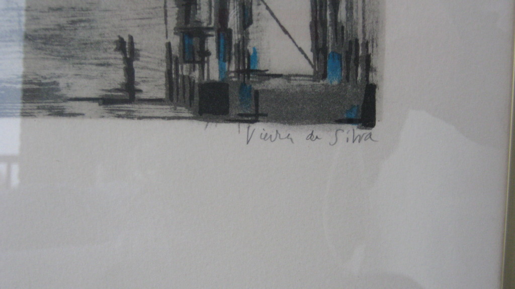 Vieira da Silva, Maria Elena kleurenlitho straat met boom  kopen? Bied vanaf 150!