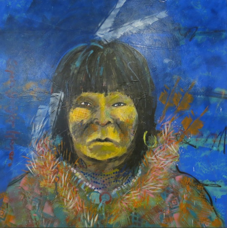 Espen Hagen: Acryl op doek, Zonder titel (zeer groot) verkocht voor € 750!