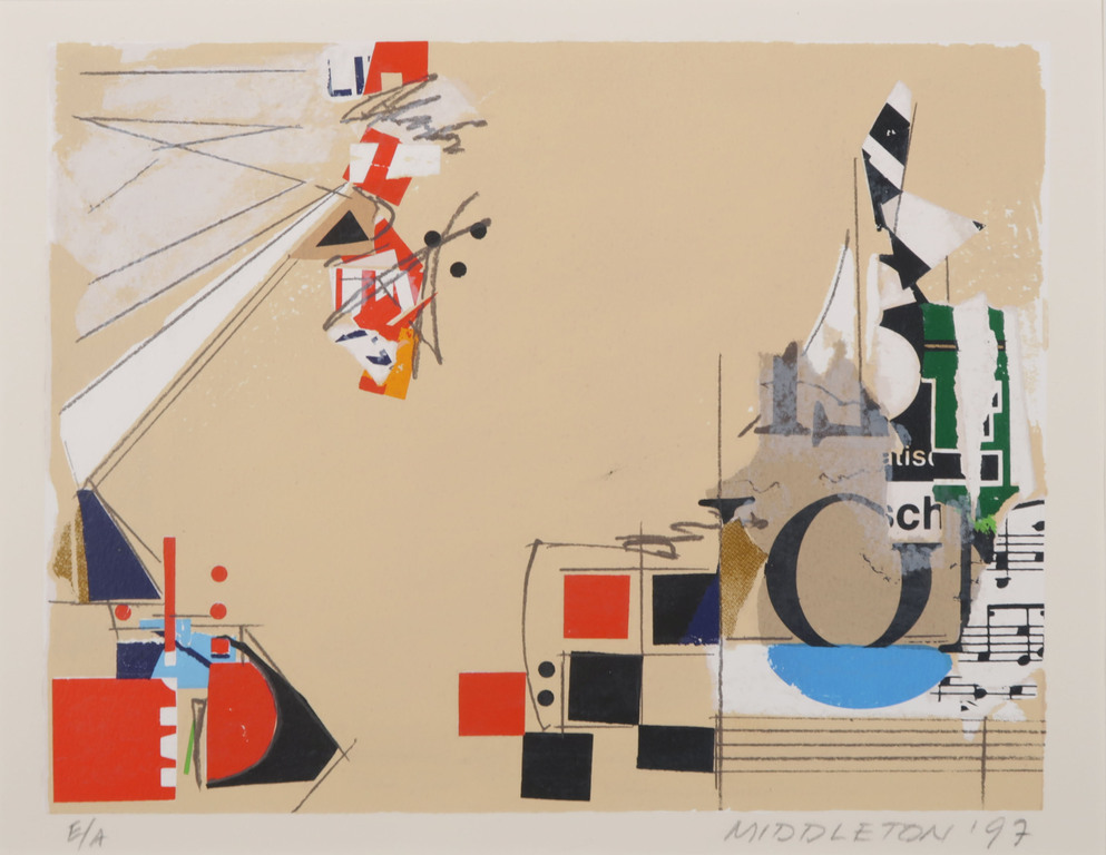 Sam Middleton: Zeefdruk, Composition II kopen? Bied vanaf 20!