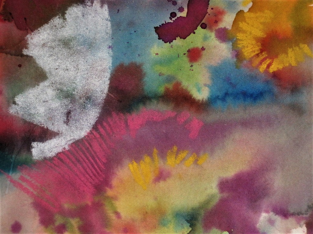 Uniek 1981 gesigneerd Walasse Ting Aquarel "Flowers"  (Sam Middleton collectie) kopen? Bied vanaf 850!