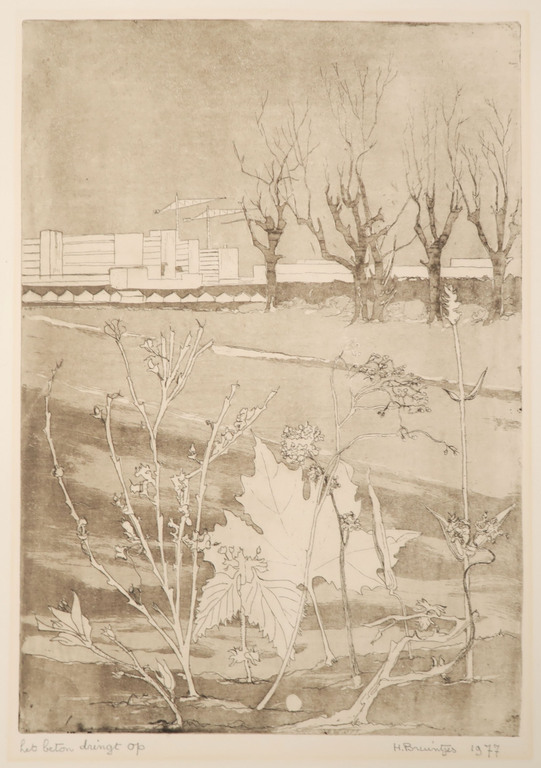 Henk Bruintjes: Ets, Het beton dringt op kopen? Bied vanaf 1!